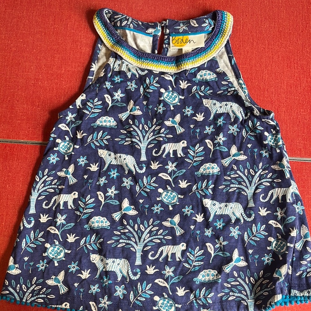 COPY - Beautiful girls Boden tank, size 6-7